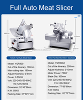 Machine à trancher la viande congelée électrique entièrement automatique industrielle chinoise italienne