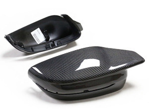 Coques de rétroviseurs de remplacement en fibre de carbone pour G80/G82/G83/87, compatibles M3/M4/M2, noir/gris - Product Image 6