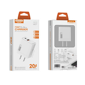 Bonne qualité OEM EU US double ports QC 3.0 USB-A et USB-C 20W PD Type C 3A SAM HW XM <span class=keywords><strong>chargeur</strong></span> mural portable à charge rapide - Product Image 4