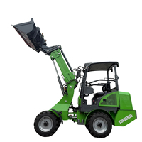 Chargeur frontal compact tout électrique à quatre roues motrices CE Buy China Home Farm 1000 kg 1,5 tonne 2 tonnes Mini chargeur frontal compact