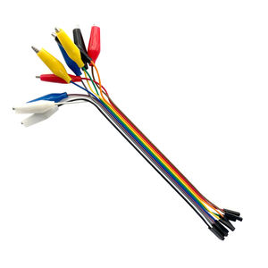 Câble de test OKY0262-2 20cm 10 broches avec pince crocodile Dupont femelle, fil de liaison - Product Image 1