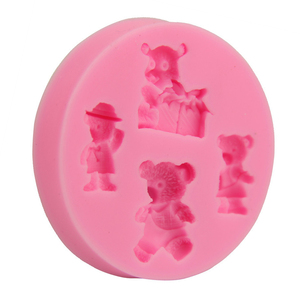 Molde de Silicona para Pastel y Fondant con Diseño de Ositos de Peluche Clásicos y Populares en 3D, Ideales para Regalos - Product Image 4