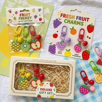 5/10 stuks Fruit Sleutelhanger Hanger Rugzak Decoratie Telefoonketting Sleutelgesp Diy Sieraden Maken Sleutelhanger Tas Accessoires Leuke sluiting