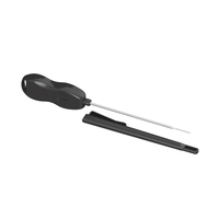 Thermomètre à viande à longue sonde numérique à lecture instantanée pour cuisson barbecue avec étui à sonde