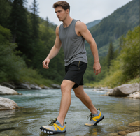 Chaussures aquatiques unisexes athleisure sport chic, légères, avec semelle intérieure rembourrée et soutien de la voûte plantaire, idéales pour la gym, le yoga et l'entraînement.