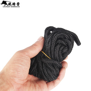 เชือกยึดตรึงทหารม้า 5 เมตร สีดำ อุปกรณ์รักษาความปลอดภัย สายรัดแบบหัวเข็มขัดเรียบง่ายเพื่อความปลอดภัยและการป้องกัน - Product Image 4