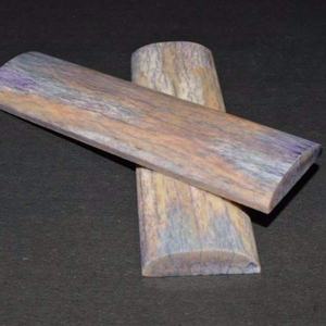 Handcrafted Eco-Friendly Carved Dyed <b>Bone</b> <b>Knife</b> <b>Handle</b> Scales with Stylish Love & Folk Art Patterns for Custom <b>Knife</b> Making - Product Image 2