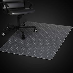 Tapis de chaise transparent en PVC avec liseré antidérapant à picots, protection de sol moderne pour la maison et tapis de moquette - Product Image 2