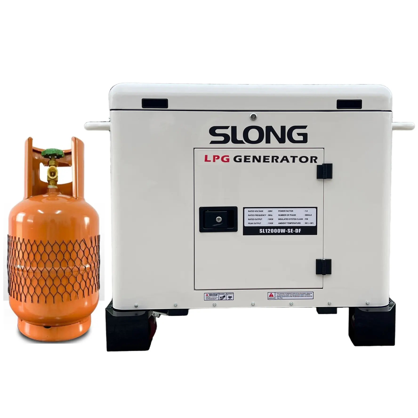 SLONG 사일런트 발전기 10000 와트 12000 와트 LPG 전력 발전기 사일런트 가스 발생기