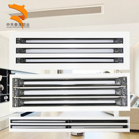 Diffuseur linéaire à fentes en aluminium réglable pour plafond, pour systèmes de climatisation et de ventilation (HVAC)
