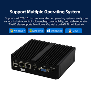 Industrial Embedded Mini Computer J6412/N2830 4GB 64GB/128GB 2 Gigabit LAN 4 USB HD VGA Compact Design - Product Image 5