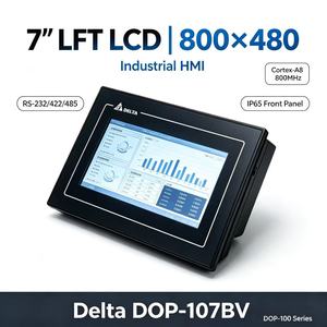 Delta DOP-107BV Pantalla Táctil HMI de 7 Pulgadas 800x480 RS-232/RS-485 USB para PLC Automatización Industrial - Product Image 1