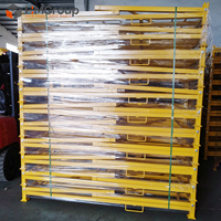Palette de stockage de pneus en acier doux Q235, revêtement poudré haute résistance, empilable