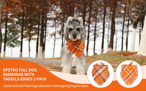 कस्टम लोगो वैयक्तिकृत प्लेड कुत्ते गोडास पालतू पशु कॉलर क्रिसमस कुत्ते की पोशाक के लिए एडजस्टेबल धोने योग्य कपड़े - Product Image 5