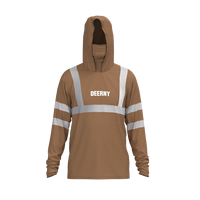 Fabricant de sweat à capuche de pêche d'été Sweat Shirt Face Mask Construction Clothes Safety Shirts Long Sleeve Reflective Work Wear