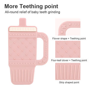מוצרים חדשים לסביבה התינוק הידידותי לסביבה מתנה סיליקון רך מים טיתורים ילדים לועסים צעצועים לילדים צעצוע תינוקות קל לאחיזה - Product Image 4