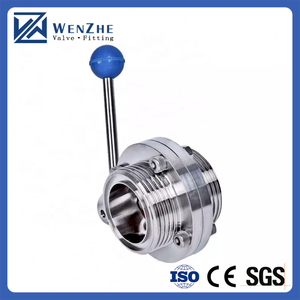 WZ सेनेटरी स्टेनलेस स्टील 304 316 316L वेल्ड Clamped धागा तितली वाल्व मैनुअल तितली वाल्व दीन 3A एसएमएस - Product Image 6