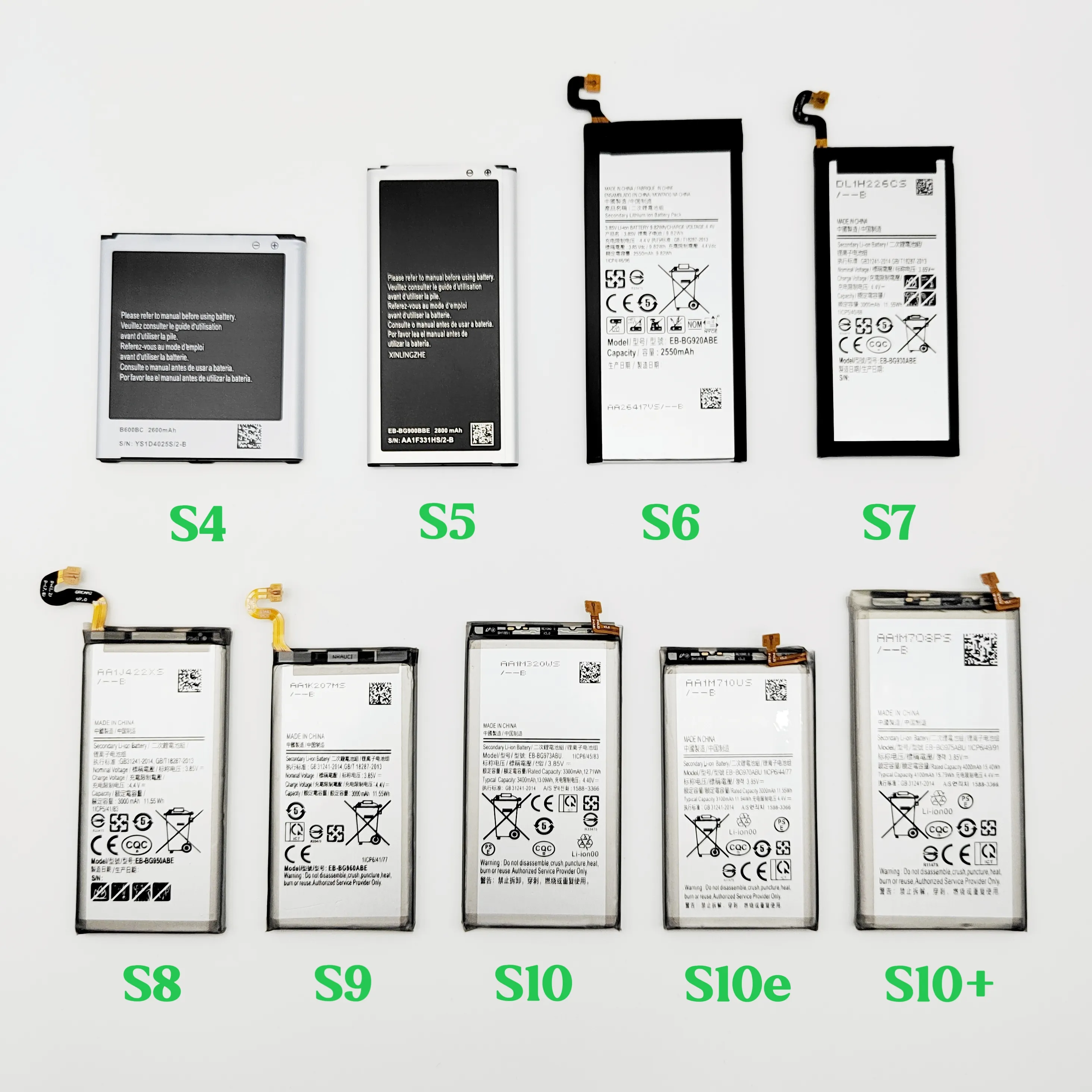 Originele Telefoon Batterijen Voor Samsung Galaxy S4 S5 S6 S7 S8 Plus S9 S10 5G S20 S21 S22 Ultra Vervangende Mobiele Batterij