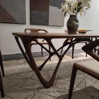 Nouvelle table de conférence exécutive en bois massif de noyer noir d'Amérique du Nord et de frêne, style zen minimaliste chinois, également utilisable comme table à thé ou à manger