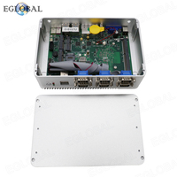 Mini PC Industrial sin Ventilador EGLOBAL, Core I3 6157U 7100U 8130U D4 VGA HD, 2*LAN, 6*COM, 6*USB, 1*SIM Integrada, Mini Computadora