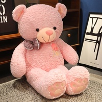 LOVE Bear mainan boneka hewan uniseks, Super lembut Teddy Bear nyaman dengan isian PP hadiah Hari Valentine Ulang Tahun sempurna