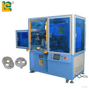 Máy in <span class=keywords><strong>Pad</strong></span> quay 2 màu tự động thương hiệu <span class=keywords><strong>LC</strong></span> với xử lý Plasma cho nút bật/tắt phần nhựa công nghiệp - Product Image 1