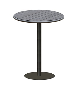 Tavern Terrace Restaurant Outdoor Garden Courtyard Aluminum Frame Combined Furniture <b>Plastic</b> Wood Dining <b>Table</b> - Product Image 5