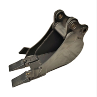 Bucket Standar Baja Paduan Chuangxin yang Dapat Disesuaikan untuk Aksesori Mini Excavator 1 Ton/1.5 Ton/1.1 Ton 200mm