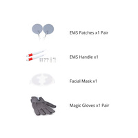 Masques faciaux multifonctionnels 4 en 1 à micro-courant Gants magiques Machine à micro-courant pour lifting du visage