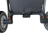 Poussette de luxe légère et pliable en alliage d'aluminium, système de voyage, mini poussette portable pour bébé