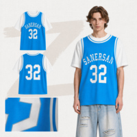 Camiseta de Baloncesto Personalizada para Hombre, Manga Corta, 100% Algodón, Impresión Digital, Nombre, Número y Logotipo Personalizados, Cuello Redondo, Corte Holgado