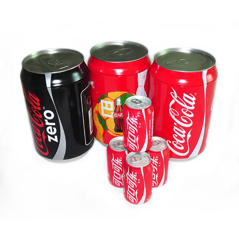 Newly Durable 0.23-0.35mm Tinplate Metal Tin Cola Shaped T-Shirt Socks Towel Underwear Package Cans