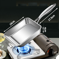 Poêle à frire antiadhésive 3 plis en acier inoxydable 316, compatible induction, lave-vaisselle, pour œufs, steak, poulet, poêle multifonctionnelle