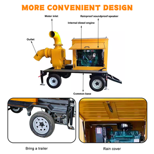 Pompe à <span class=keywords><strong>eau</strong></span> diesel à grande capacité anti-colmatage pour <span class=keywords><strong>eau</strong></span> de mer - Pompe auto-amorçante mobile personnalisable pour la lutte contre les inondations - Product Image 3