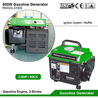 Verkauf CE 2-Takt-Benzin-Generatoren kleine tragbare Generatoren Heim Camping Mini-Benzin-Gas-Stromerzeuger 650 W