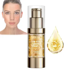 Gold Serum 24K Private Label Face Anti Aging Serum Moisturize Whitening Face Caviar 24k Gold Face Serum