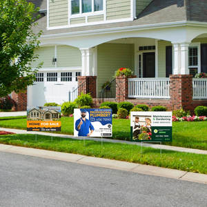 Panneau de jardin personnalisé avec piquet en H, double face, 18x24 pouces, décorations de jardin, signalisation pour les entreprises - Product Image 2