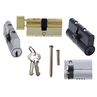 Cylindre en laiton E10 profil européen 62 mm 5 goupilles, rainure à clé sur mesure disponible, clé maîtresse en laiton, support ODM OEM, directement de l'usine