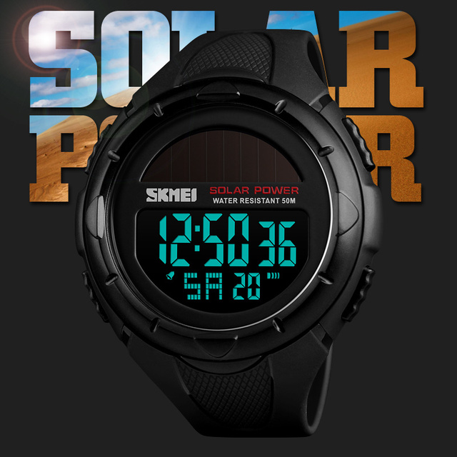 Men's SKMEI 1405 Multi-Function Solar Watch Waterproof Outdoor Sports Fashion Digital Watch Newest Hot Sale Clock Cheap