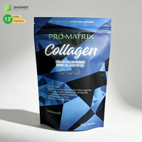 Sachet Doypack alimentaire refermable de qualité supérieure, résistant à l'humidité, avec fermeture éclair, pour l'emballage de protéines de lactosérum