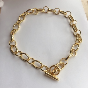 <span class=keywords><strong>collana</strong></span> a catena spessa o <span class=keywords><strong>anello</strong></span> in ottone massiccio 0,1 micron 14K 18K placcato oro riempito dall'<span class=keywords><strong>uomo</strong></span> - Product Image 2