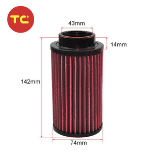 <span class=keywords><strong>Filtre</strong></span> à <span class=keywords><strong>air</strong></span> 43 mm RU-0210 / AF0210 de remplacement pour Yamaha YFZ350 Banshees 350, <span class=keywords><strong>filtre</strong></span> à <span class=keywords><strong>air</strong></span> d'admission lavable et réutilisable - Product Image 4