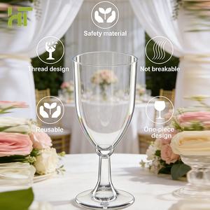 カスタムロゴ入り PS 7オンス (210ml) 透明プラスチック製使い捨てカクテルショットグラス ワインフルート シャンパン 再利用可能 パーティー 結婚式用 - Product Image 3