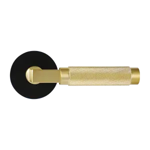 US OEM Handle High Luxury Knurling Door Handle Knurled Brass Satin Cabinet Round Pull Dummy Handle