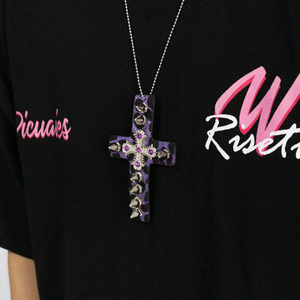 Collares de cadena tipo gargantilla, joyería estética, bisutería para fiesta, estilo Y2K Punk, collar con colgante de <span class=keywords><strong>esqueleto</strong></span> y cruz para mujeres y hombres, gótico, para clavícula - Product Image 2