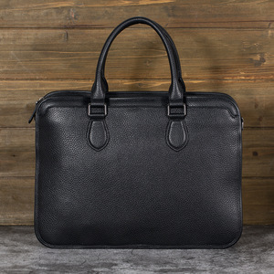 Crazy Horse Leather Briefcase for Men Cowhide Crossbody Shoulder <strong>Lap</strong> <strong>Top</strong> <strong>Bags</strong> Genuine Leather Business Travel Men's Laptop <strong>Bags</strong> - Product Image 2
