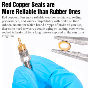 LEBYCLE Kit d'aiguilles à huile pour vélo de route MTB Kit d'insertion de tuyau de frein à disque hydraulique Connecteur adaptateur de câble d'huile pour vélo - Product Image 5