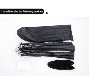 ร่มสะท้อนแสงแบบปากโค้งลึก KP90120,กล่องไฟอ่อนโหลดเร็วถ่ายภาพบุคคลในสตูดิโอสด - Product Image 6