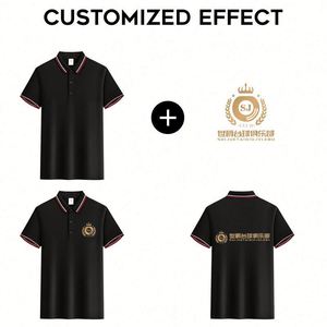 Polo LCC3325 personnalisé avec logo, unisexe, uni, imprimé, vente en gros, t-shirts à manches courtes, polo vierge pour étudiants - Product Image 2