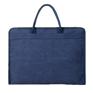 Sac pour ordinateur portable en polyester imperméable, mallette d'affaires, antichoc, décontracté, grand, souple, unisexe, pour hommes, de haute qualité, avec fermeture éclair - Product Image 1